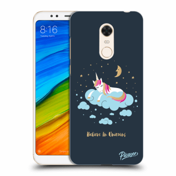 Picasee silikonowe przeźroczyste etui na Xiaomi Redmi 5 Plus Global - Believe In Unicorns