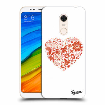 Picasee silikonowe przeźroczyste etui na Xiaomi Redmi 5 Plus Global - Big heart