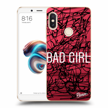 Picasee silikonowe przeźroczyste etui na Xiaomi Redmi Note 5 Global - Bad girl