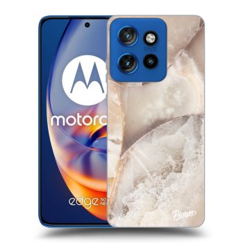 Etui na Motorola Edge 50 Neo - Cream marble