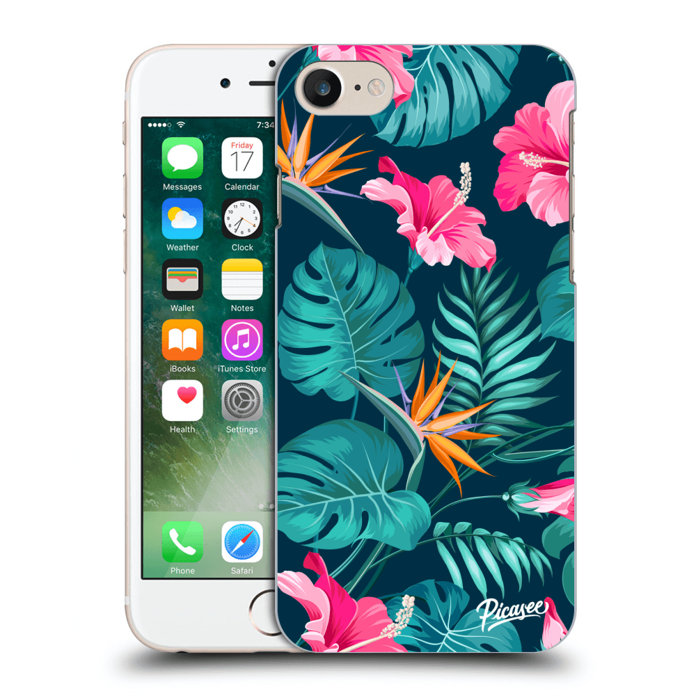 Picasee ULTIMATE CASE pro Apple iPhone 7 - Pink Monstera