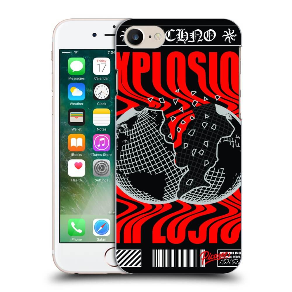 Picasee silikonowe czarne etui na Apple iPhone 7 - EXPLOSION