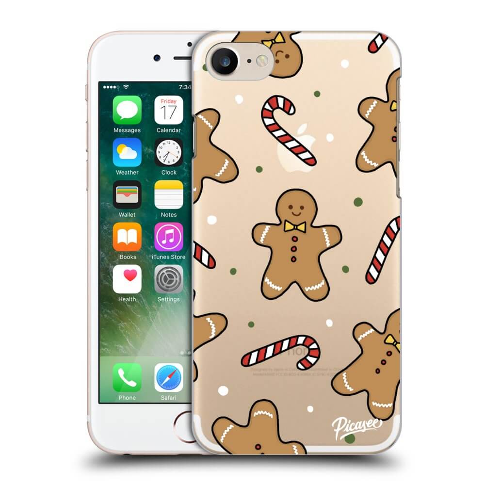 Picasee silikonowe przeźroczyste etui na Apple iPhone 7 - Gingerbread