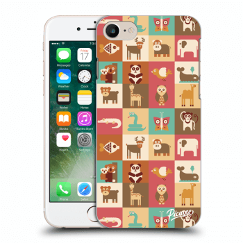 Picasee silikonowe przeźroczyste etui na Apple iPhone 7 - Animals