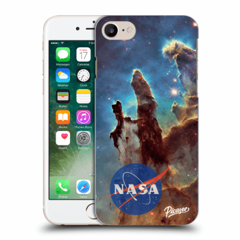 Picasee silikonowe czarne etui na Apple iPhone 7 - Eagle Nebula