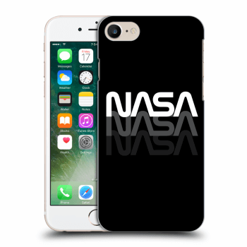 Picasee silikonowe przeźroczyste etui na Apple iPhone 7 - NASA Triple