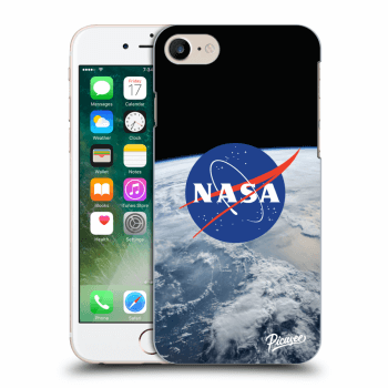 Picasee silikonowe czarne etui na Apple iPhone 7 - Nasa Earth