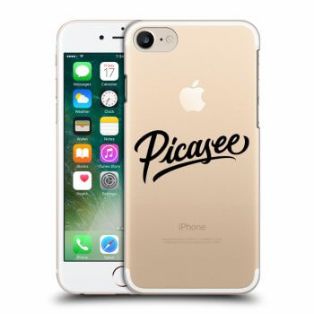 Picasee silikonowe przeźroczyste etui na Apple iPhone 7 - Picasee - black