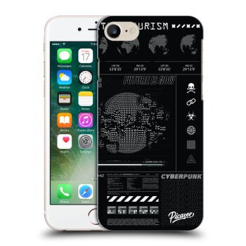Picasee silikonowe czarne etui na Apple iPhone 7 - FUTURE