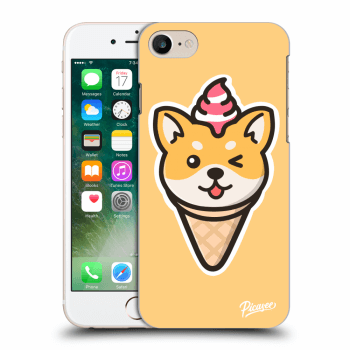 Picasee silikonowe przeźroczyste etui na Apple iPhone 7 - Ice Cream Shiba