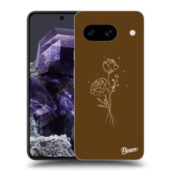 Etui na Google Pixel 8a - Brown flowers