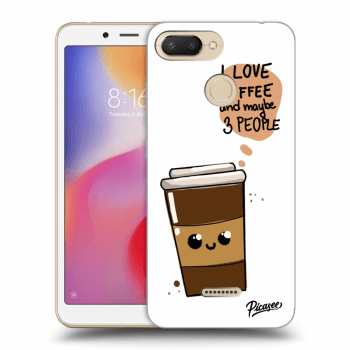 Picasee silikonowe przeźroczyste etui na Xiaomi Redmi 6 - Cute coffee