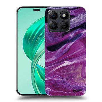 Etui na Honor X8c - Purple glitter