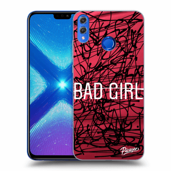 Picasee silikonowe przeźroczyste etui na Honor 8X - Bad girl