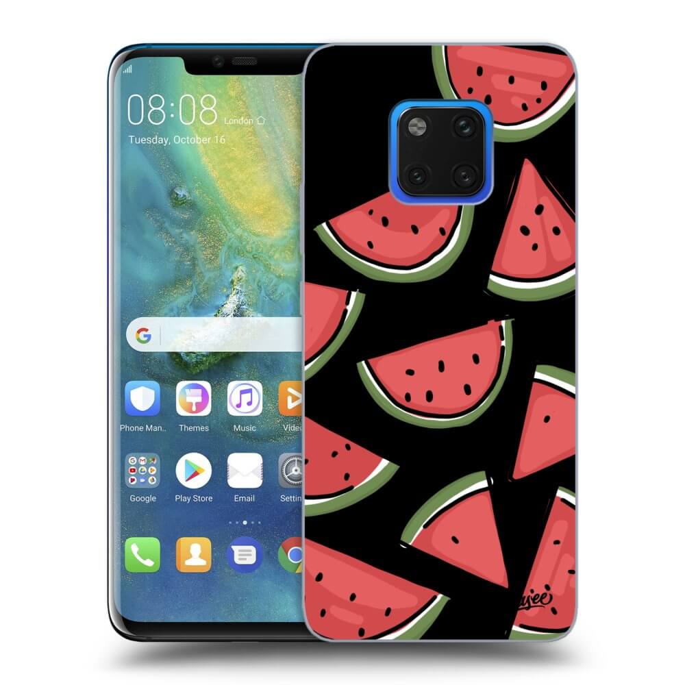 Picasee silikonowe czarne etui na Huawei Mate 20 Pro - Melone