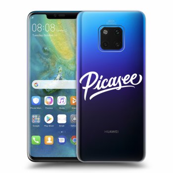 Picasee silikonowe przeźroczyste etui na Huawei Mate 20 Pro - Picasee - White