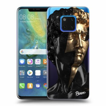 Picasee silikonowe przeźroczyste etui na Huawei Mate 20 Pro - Wildfire - Black