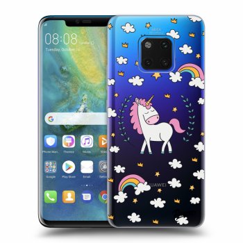 Picasee silikonowe przeźroczyste etui na Huawei Mate 20 Pro - Unicorn star heaven