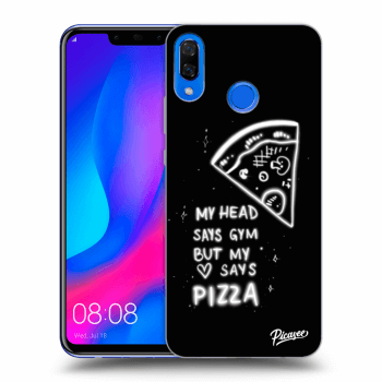 Picasee silikonowe przeźroczyste etui na Huawei Nova 3 - Pizza