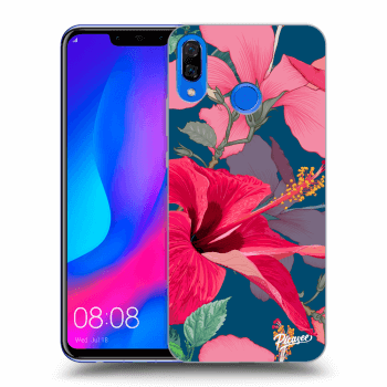 Picasee silikonowe przeźroczyste etui na Huawei Nova 3 - Hibiscus