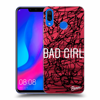 Picasee silikonowe przeźroczyste etui na Huawei Nova 3 - Bad girl