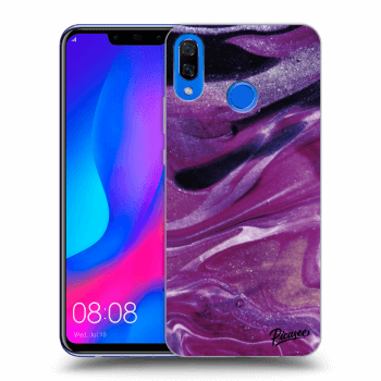 Etui na Huawei Nova 3 - Purple glitter
