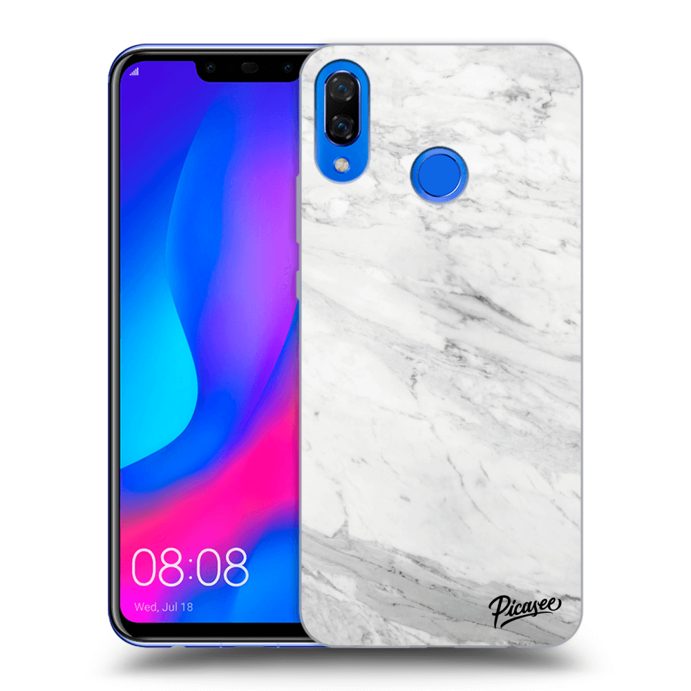 Picasee ULTIMATE CASE pro Huawei Nova 3 - White marble