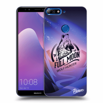 Picasee silikonowe przeźroczyste etui na Huawei Y7 Prime (2018) - Wolf