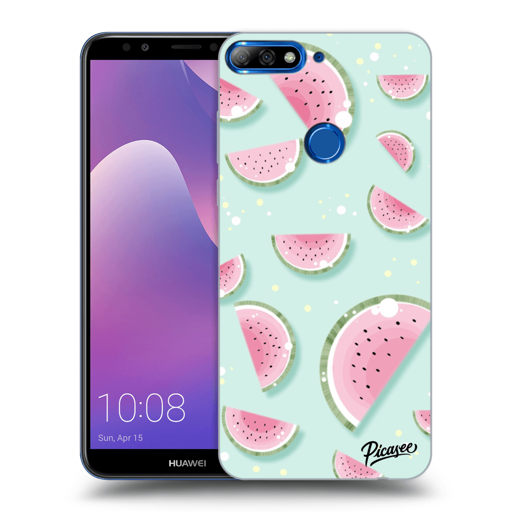 Picasee silikonowe przeźroczyste etui na Huawei Y7 Prime (2018) - Watermelon 2