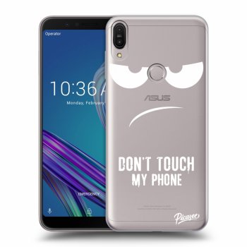Picasee silikonowe przeźroczyste etui na Asus ZenFone Max Pro (M1) ZB602KL - Don't Touch My Phone
