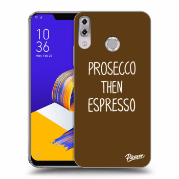 Picasee silikonowe przeźroczyste etui na Asus ZenFone 5 ZE620KL - Prosecco then espresso