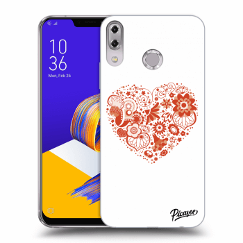 Picasee silikonowe przeźroczyste etui na Asus ZenFone 5 ZE620KL - Big heart