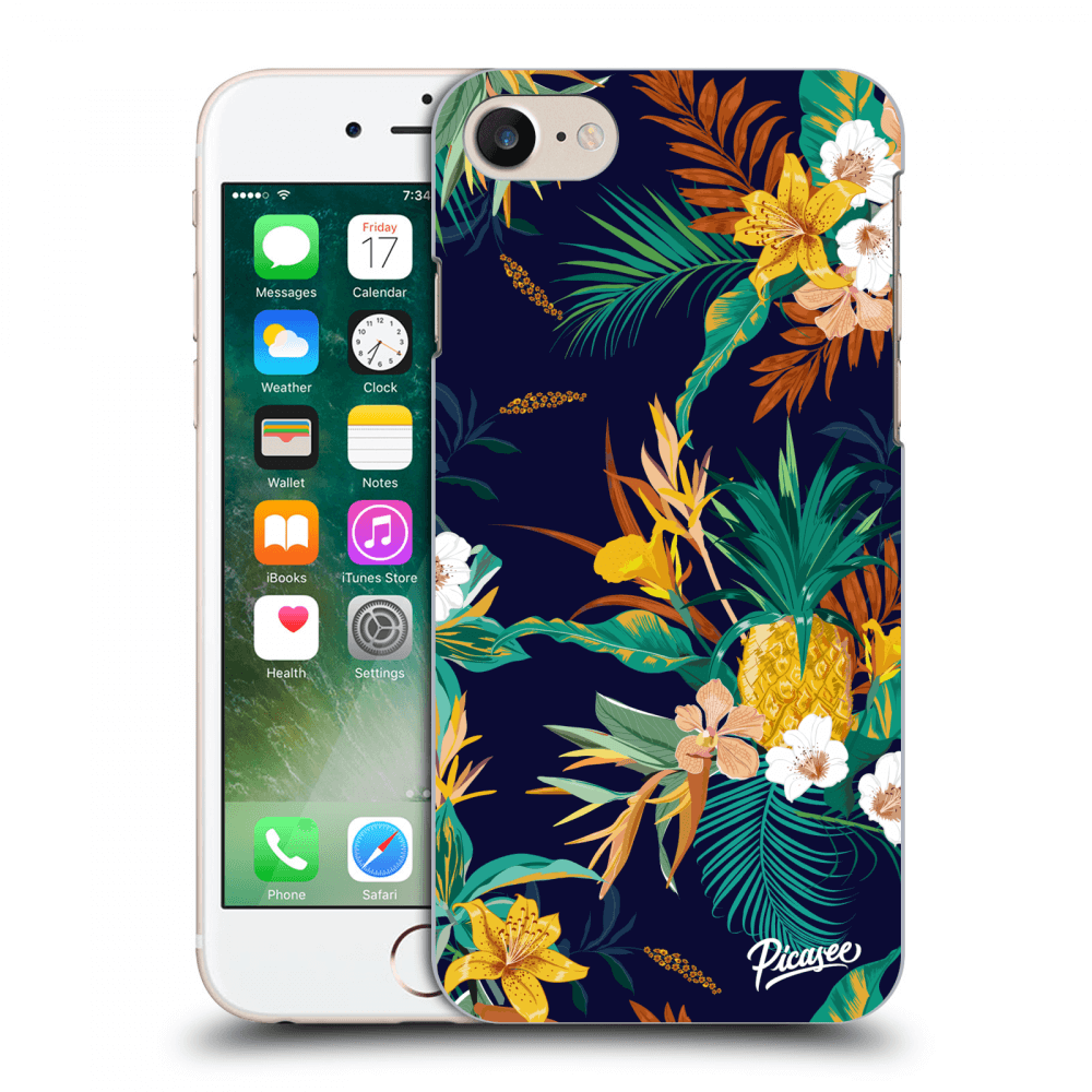 Silikonowe Przeźroczyste Etui Na Apple IPhone 8 - Pineapple Color