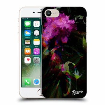 Picasee silikonowe przeźroczyste etui na Apple iPhone 8 - Peony Color