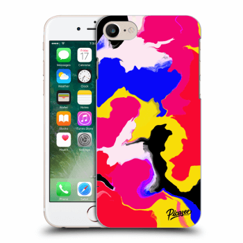 Picasee silikonowe przeźroczyste etui na Apple iPhone 8 - Watercolor