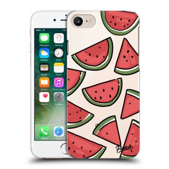Picasee silikonowe przeźroczyste etui na Apple iPhone 8 - Melone