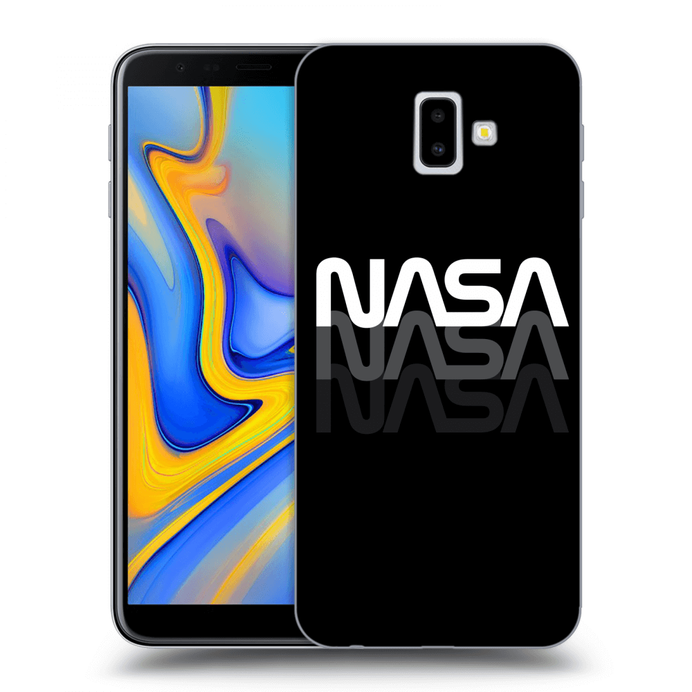 Picasee silikonowe przeźroczyste etui na Samsung Galaxy J6+ J610F - NASA Triple