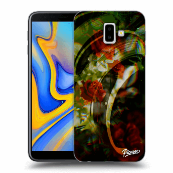 Picasee silikonowe przeźroczyste etui na Samsung Galaxy J6+ J610F - Roses color
