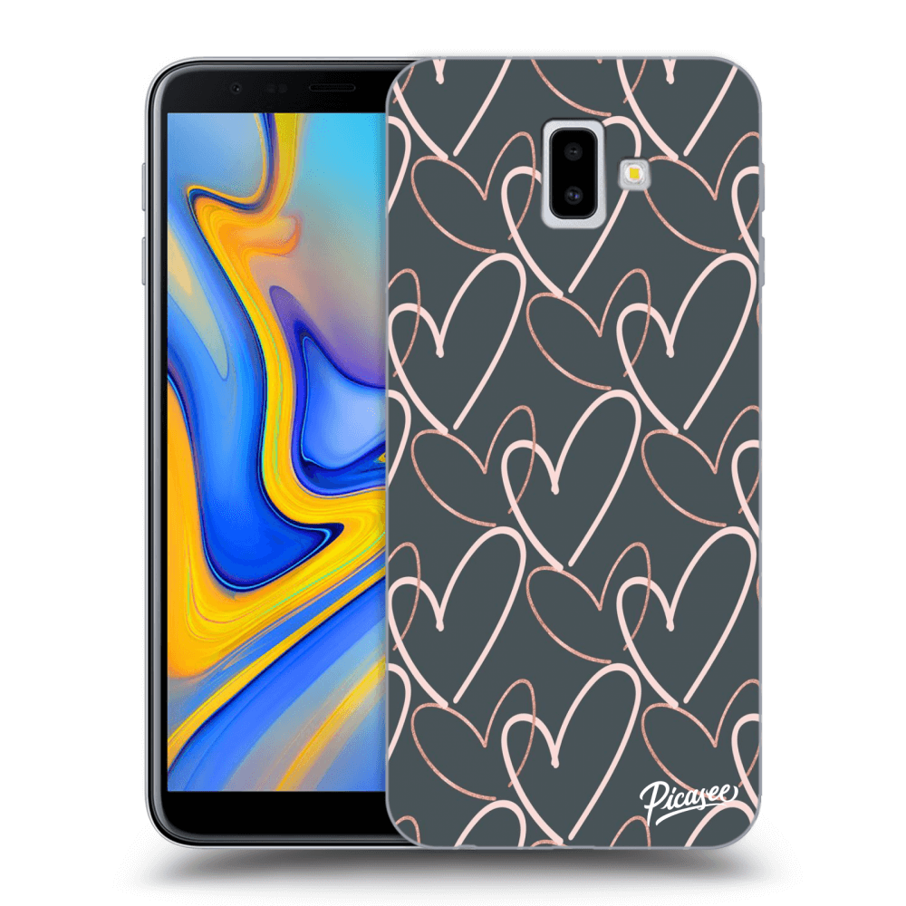 Picasee silikonowe przeźroczyste etui na Samsung Galaxy J6+ J610F - Lots of love