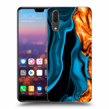 Etui na Huawei P20 - Gold blue
