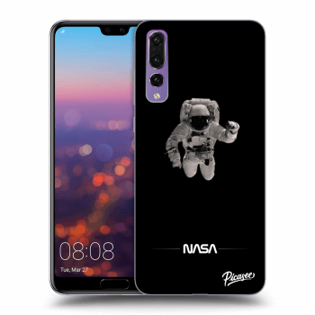 Picasee silikonowe czarne etui na Huawei P20 Pro - Astronaut Minimal