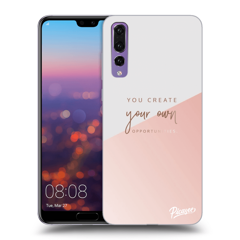 Picasee silikonowe czarne etui na Huawei P20 Pro - You create your own opportunities