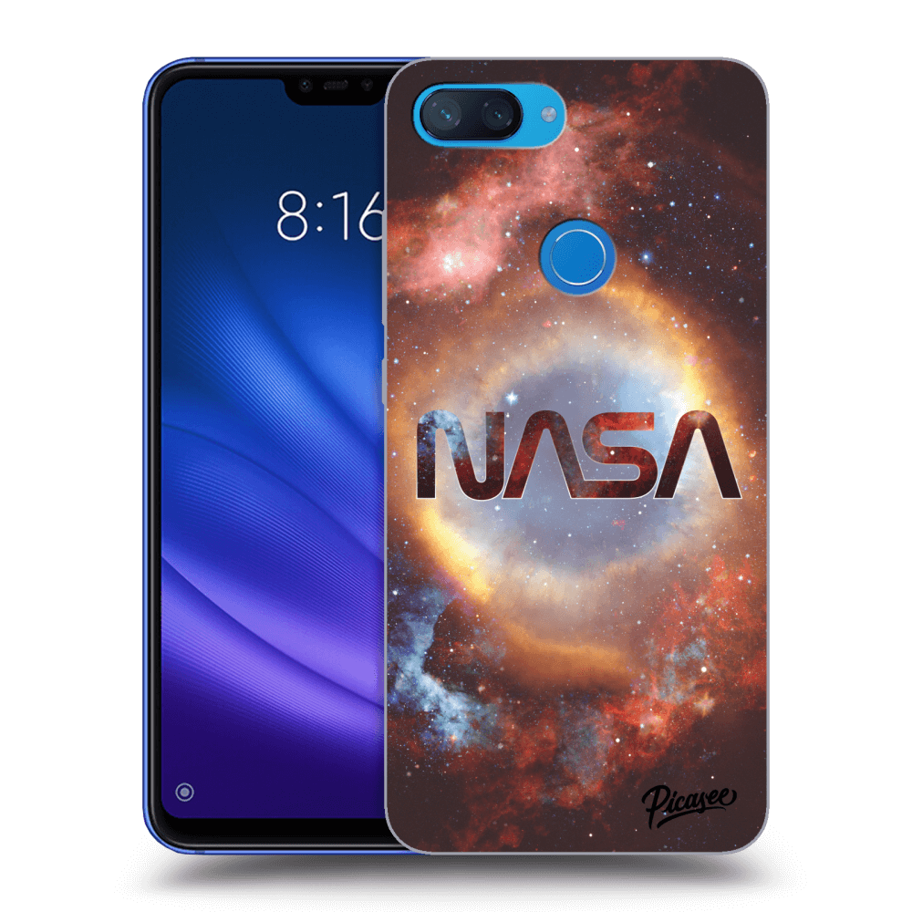 Picasee silikonowe czarne etui na Xiaomi Mi 8 Lite - Nebula
