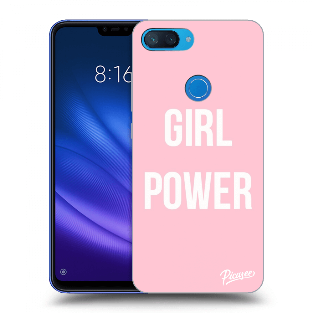 Picasee silikonowe przeźroczyste etui na Xiaomi Mi 8 Lite - Girl power