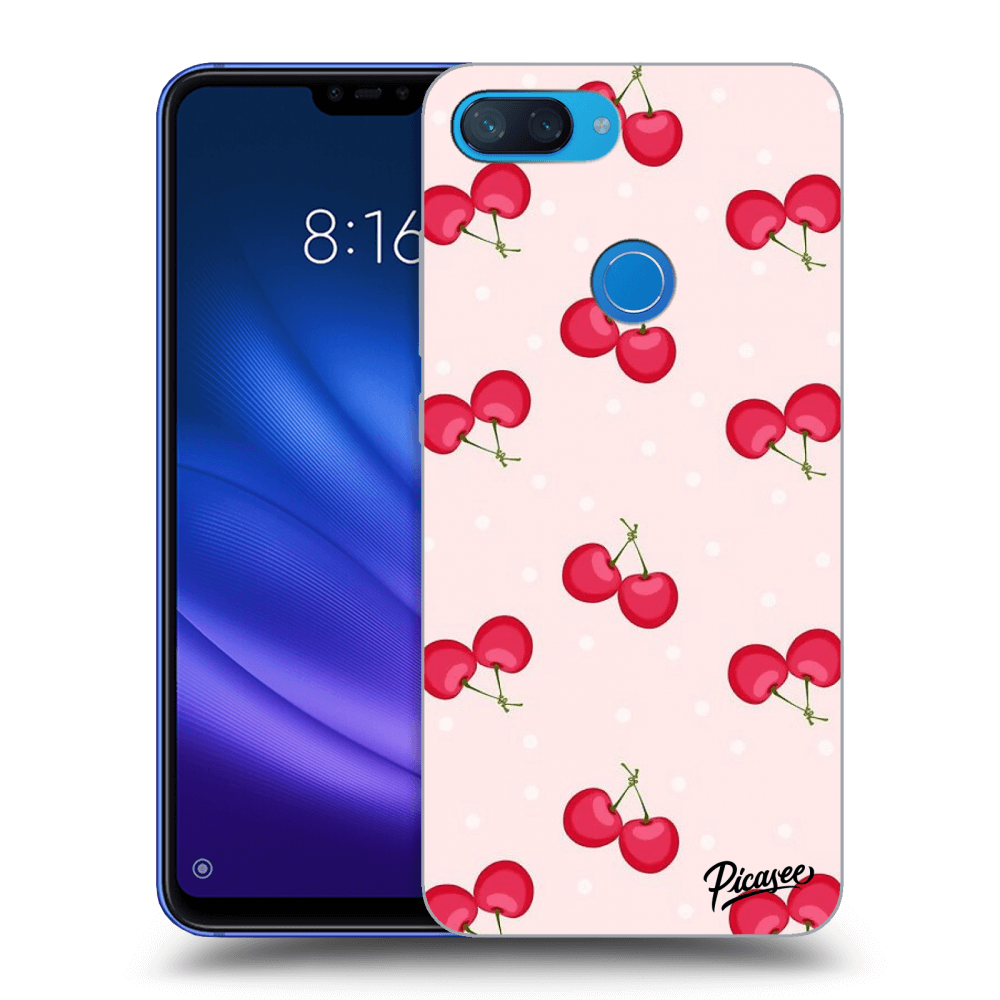 Picasee silikonowe przeźroczyste etui na Xiaomi Mi 8 Lite - Cherries