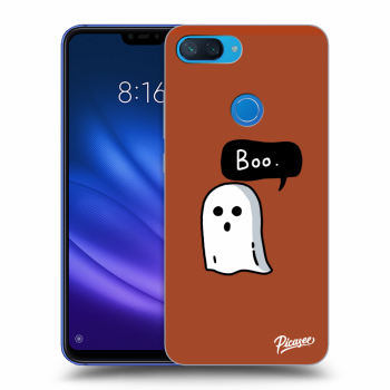 Picasee silikonowe czarne etui na Xiaomi Mi 8 Lite - Boo