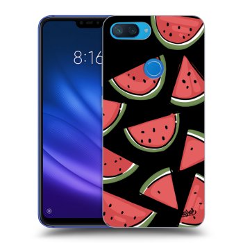 Picasee silikonowe czarne etui na Xiaomi Mi 8 Lite - Melone