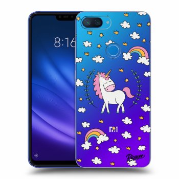 Picasee silikonowe przeźroczyste etui na Xiaomi Mi 8 Lite - Unicorn star heaven