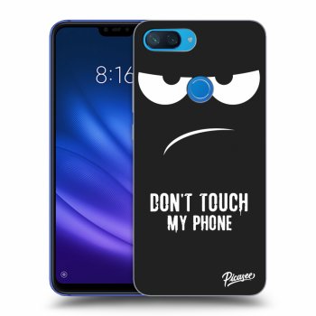 Picasee silikonowe czarne etui na Xiaomi Mi 8 Lite - Don't Touch My Phone