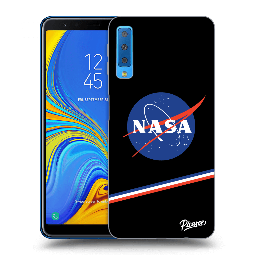 Picasee silikonowe przeźroczyste etui na Samsung Galaxy A7 2018 A750F - NASA Original